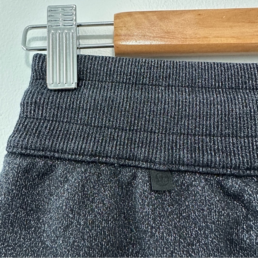 Lululemon Scuba High-Rise Jogger Pant Black Sparkle Cotton Fleece Sz 4 NWOT - Picture 10 of 16